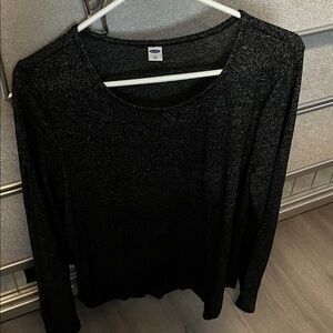 Old Navy Women's Charcoal Long Sleeve Tee